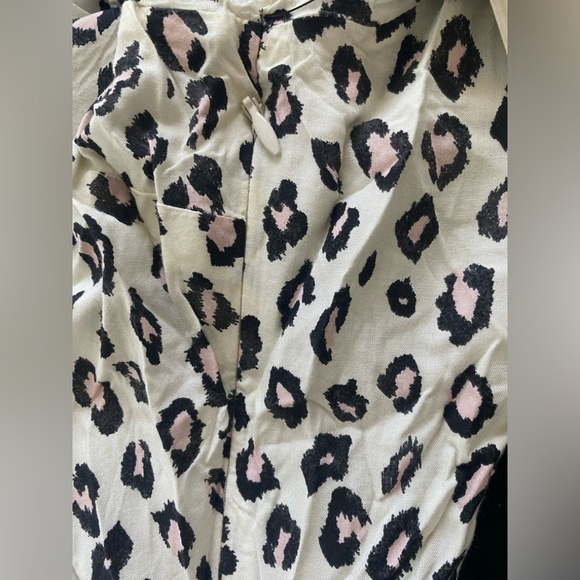 Billabong Dress Sweet Demeanor Animal Leopard Print White/Black/Pink - XS - Picture 8 of 11